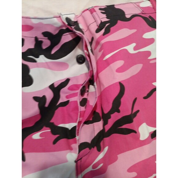 Rothco Tactical BDU Military Cargo Pink Camo Shorts XL Army Fatigues Uniform - Picture 5 of 7
